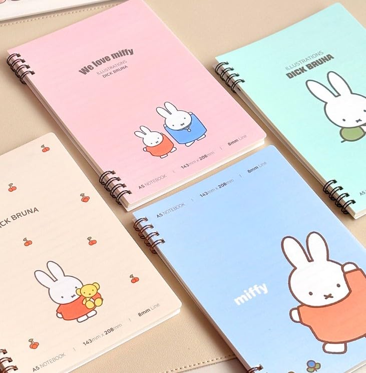 Cuadernos de conejo Florian de 8 mm con tapa dura pack de 2 5
