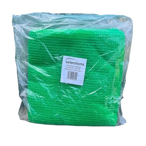 Selections Greenhouse Sun Shade & Privacy Screen Net (2.5m x 2.4m) - 65% Shading Rate