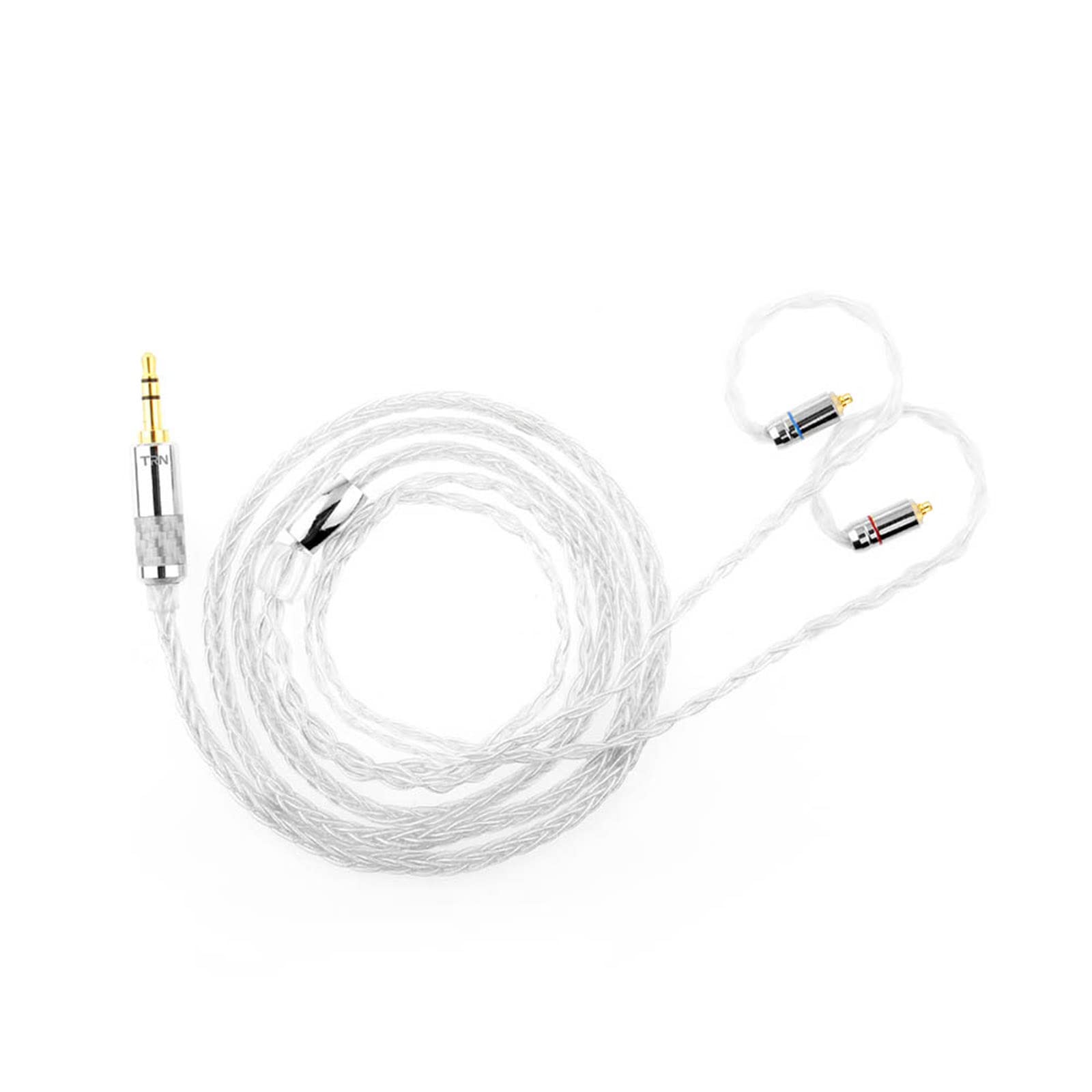 T3 8 Core Pure Silver Cable 3.5mm MMCX Upgrade Earphone Cable For V90 TFZ KZAS10/ZS10 CCAC16 NICEHCK NX7 Pro/M6-image-8