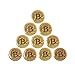 HODL 21 Bitcoin Golf Ball Markers Value Pack of 10 - Works with Most Hat Magnetic Clips and Divot Repair Tools Men and Women Golf Gift Accessories - Bulk Lot of 10 Bitcoin Ball Markers