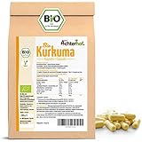 ♥ BIO QUALITÄT – Curcuma-Kapseln vom Achterhof sind 100% BIO. Unser Kurkumapulver stammt aus kontrolliert biologischem Anbau und die Kapselhülle besteht aus zertifizierten und rein pflanzlichen Bestandteilen