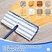 Chengu 3 Pieces Microfiber Flip Mop Refills Replacement Heads Double Sided Cleaning Pads Machine Washable Mop for Dry and Wet Kitchen Home Use