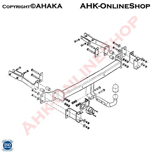 Preisvergleich Produktbild Anhängerkupplung für MB S211 E-Klasse Kombi Bj. 03-09 Anhängevorrichtung Hängevorrichtung - starr, mit angeschraubtem Kugelkopf