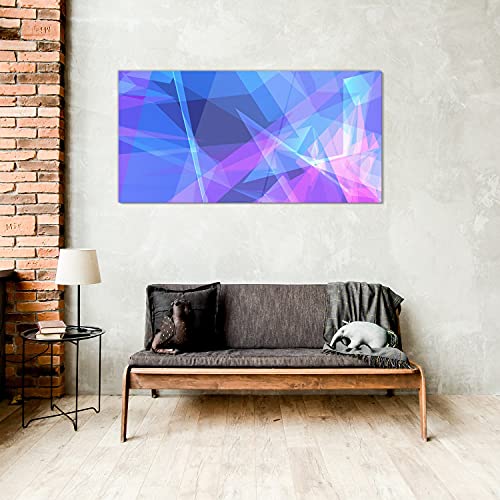 Graphiques géométriques sur verre acrylique 100x50cm pour mur sans éclat - 4
