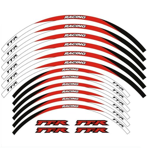 Autocollants roues moto Yamaha TT-R 230 250 bandes de jantes 12PS 21 18 pouces TTR230
