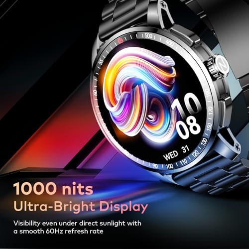 Image of Itel Unicorn Max Smartwatch with 1.43 inch AMOLED Display, 1000 Nits Brightness, AI Voice Assistant, Bluetooth V5.3, IP68 Waterproof, 200+ Watch Faces, 100+ Sports Modes (Meteorite Grey)