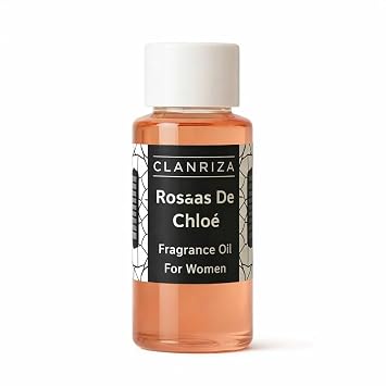 1 Fl Oz Rossas De Chloe Light Orange Natural Fragrance Body Oil | Pure & Natural Long-Lasting Perfume Oil For Women - Scented Body Oil for Skin - All-Day Fragrance