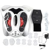 Electric Foot Massager,ANGGREK Silver Electric Foot Massager Heating Deep Kneading Foot Massage M...