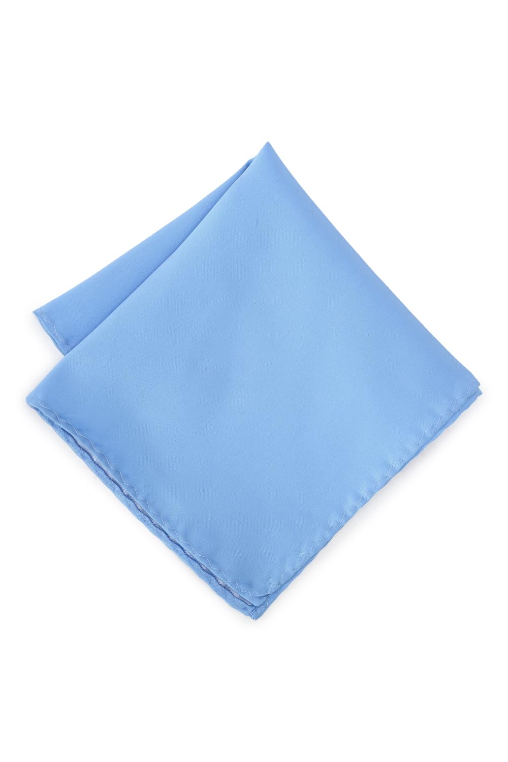 Microfiber Men Blue Solid Formal Casual Style Pocket Square, Free Size-image-49