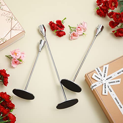 Potchen 27 Pack Candles Holder, 9 Sets Taper Candlestick Holders Fit 0.75 Inch Thick Pillar Candles, Long Candle Sticks Holder Centerpiece Decor For Home, Wedding, Dinning, Party, Anniversary(Silver) #TOP4