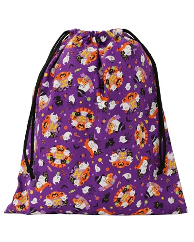 nicomako(ニコマコ) 大きめ 体操着袋 給食袋 体操服入れ 女の子 巾着袋 保育園 幼稚園 日本製 子供 キッズ きんちゃく L ハロウィン パープル