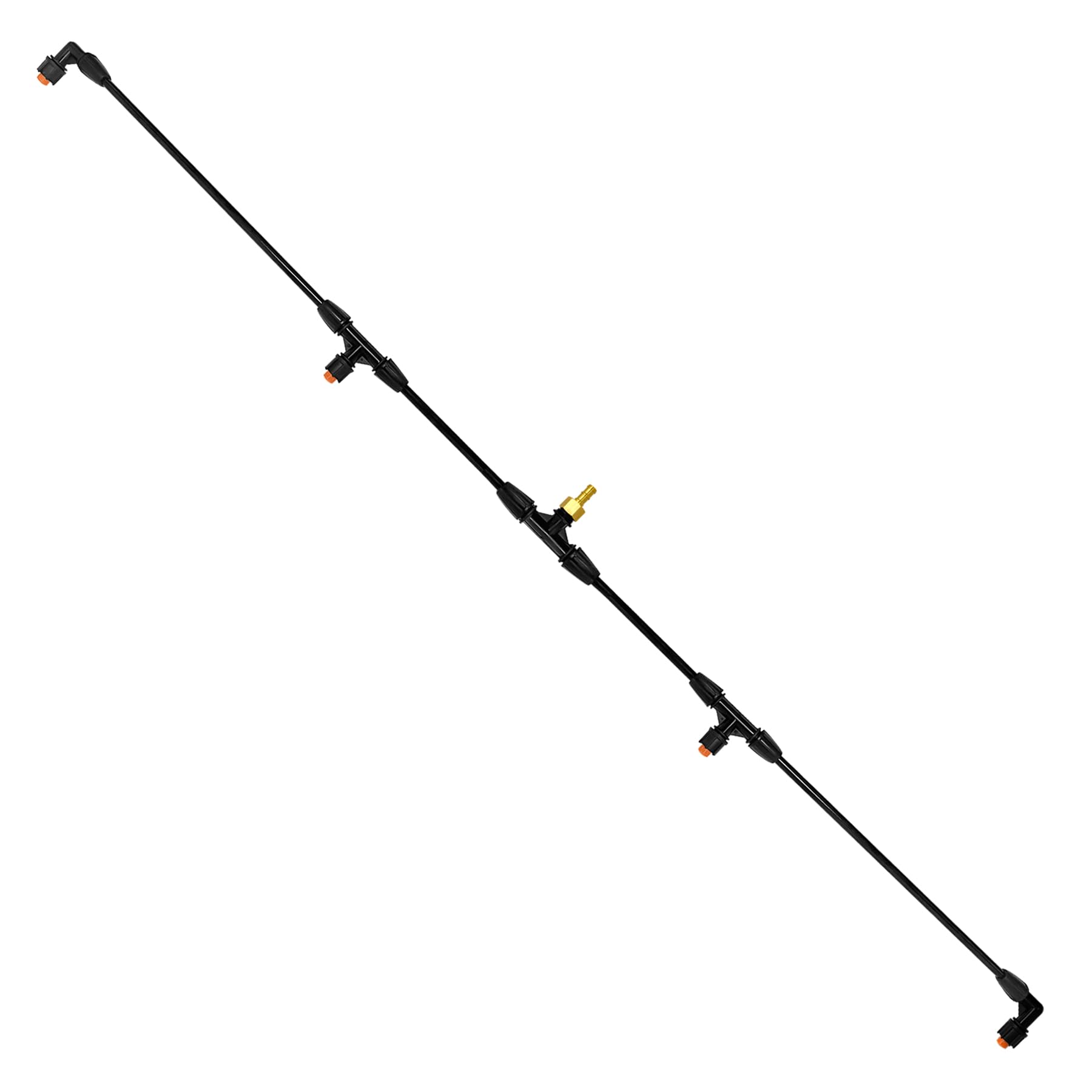 4-Nozzle Boom Sprayer Wand with 3/8" Brass Fitting, 55.1” ATV Sprayer Boom – Wide-Coverage Agricultural and Lawn Spray Attachment for Tractors and UTVs, Featuring Two 90° Nozzles