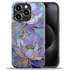 Abstract Lotus Flower Stained Glass