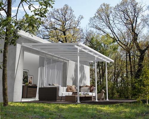 Palram Canopia Feria Terrassenüberdachung, weiß, 425 x 295 x 305 cm