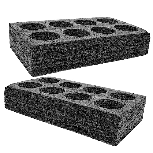 Hohopeti 2Pcs Beverage Cup Holder Pearl Cotton Takeout Tray for Drinks Convenient Accessory for Parties Picnics and Restaurants Lightweight and Portable Design