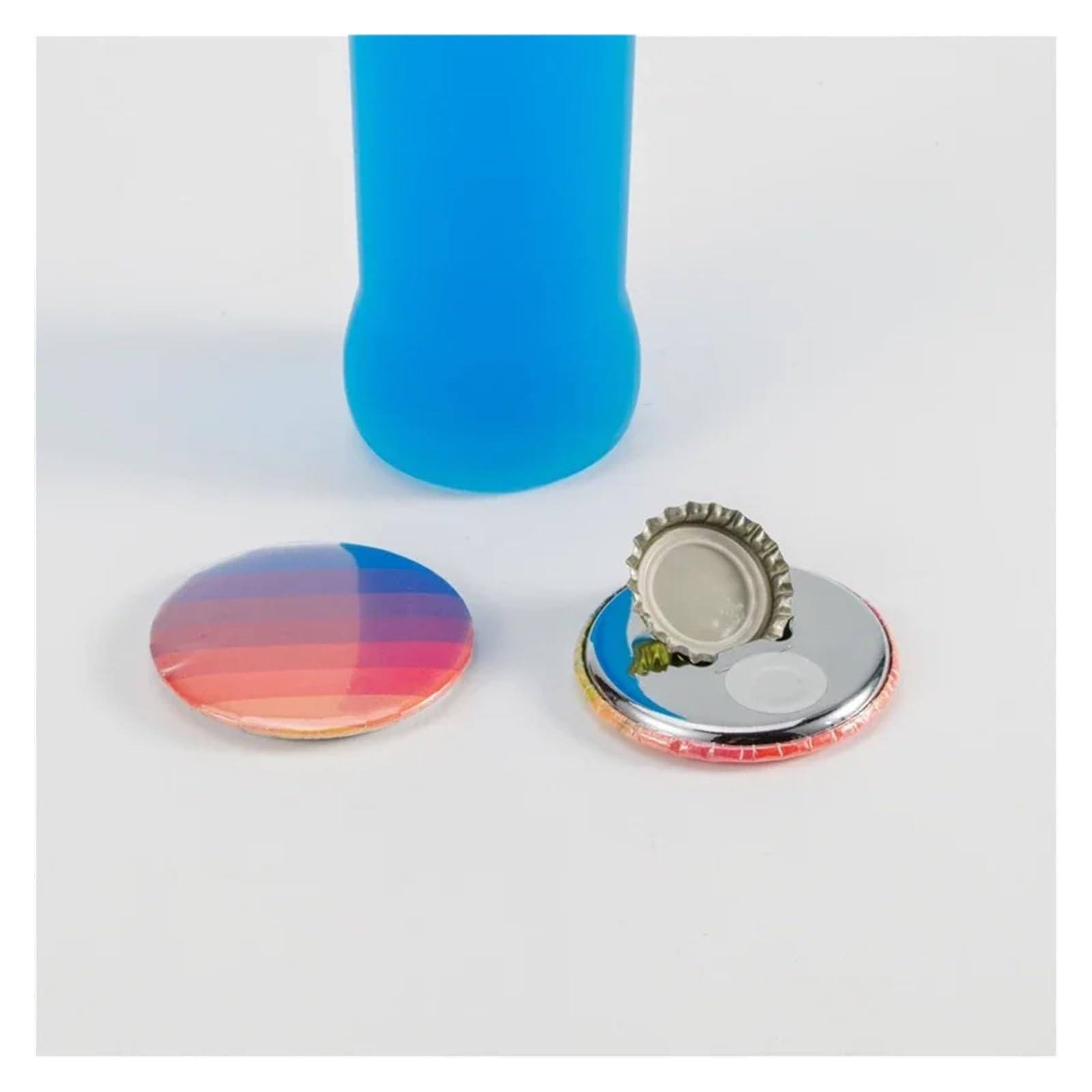 100 Sets 58 mm Magnet-Kühlschrank-Anstecker-Materialien, Flaschenöffner, DIY-Bastelteile for Anstecker- und Button-Maschinen Ausreichende Mengen