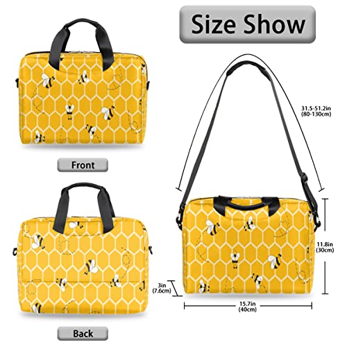 Funda de ordenador bee y maletín de hombro para portátiles de 13 a 16 pulgadas 2