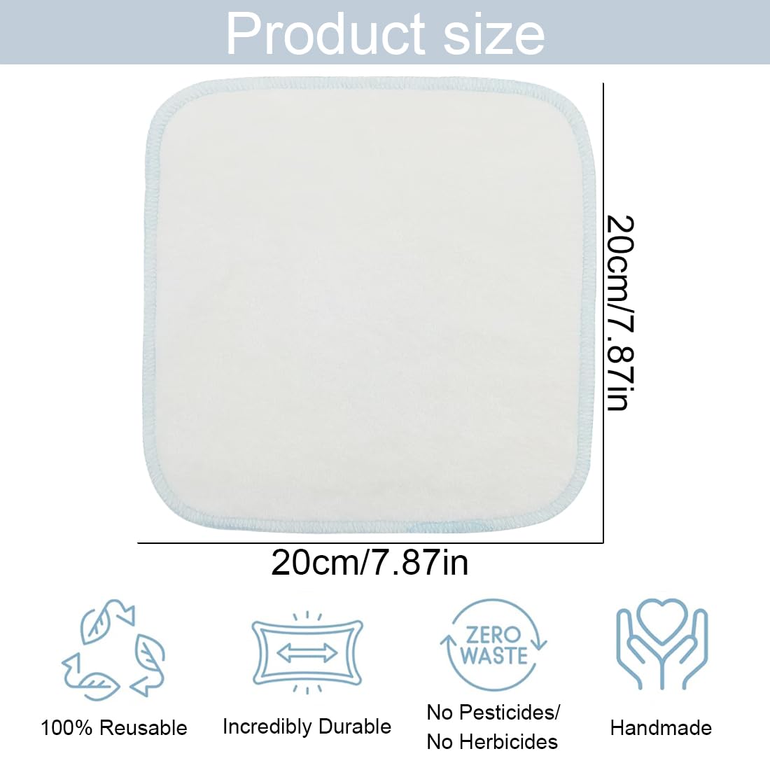 Débarbouillettes réutilisables pour bébé, 15 pièces petites mini-chiffons lavables en coton, débarbouillettes en flanelle monocouche en coton biologique, multicolores, 20 * 20 CM