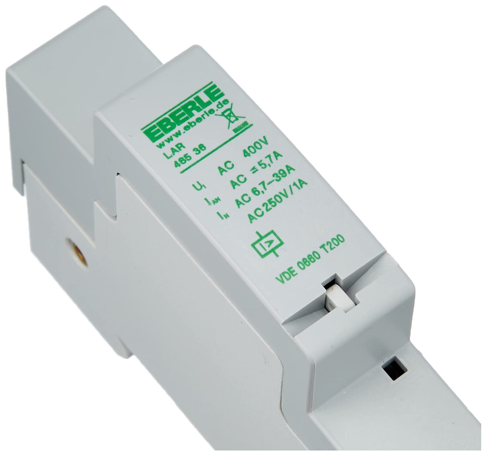 Eberle Controls 046536390000 przekaźnik obciążeniowy LAR 46536 (do zmniejszenia przekroju przewodu dla dużych użytkowników, od 4,6 do 27 kW, 43 A AC)