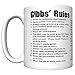 NCIS"Gibbs' Rules" Coffee Mug With Distressed Title, Old Edition
