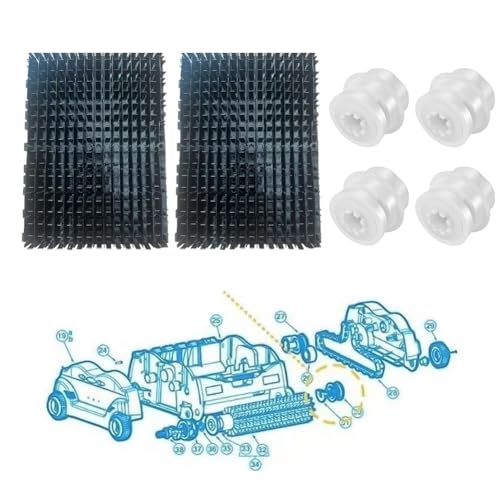 TigerShark kit de roulement de roue et brosse RC9740 robot