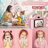 Kids Camera for 3-12 Year Girls, Digital Camera 2 inch for Children with 32GB SD Card Birthday Christmas Toy for 3 4 5 6 7 8 Year Old Creative Gift Pink - Image 5