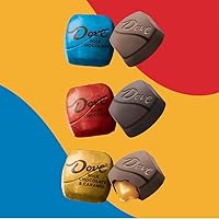 Vista 4 de DOVE PROMISES - Caramelos de chocolate surtidos de leche, leche oscura y caramelo, bolsa a granel de 136
