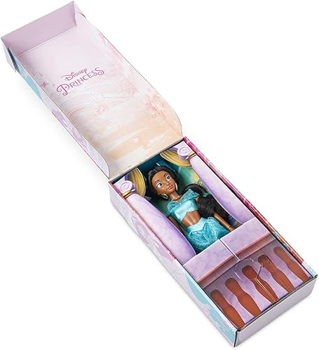 Miniatura 119 de Disney Store - Muñeca clásica oficial de Blancanieves de Blancanieves y los 7 enanos, de 11 ½ pulgadas, incluye cepillo con detalles, totalmente