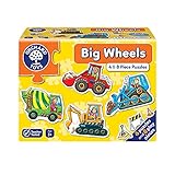 Puzzle Orchard Toys Puzzle, 6 Stück Baumaschinen, je 4-8 Teile mit Spielfguren
