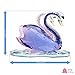 London Boutique Aniversario de Boda con Cisne Azul y Rosa en Caja de Regalo de Color Blanco Imagen de London Boutique Aniversario de Boda con Cisne Azul y Rosa en Caja de Regalo de Color Blanco