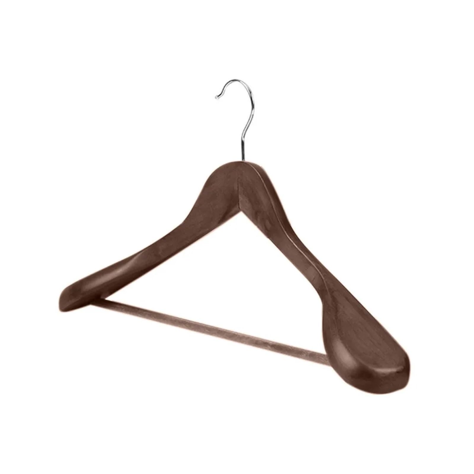 Kleiderbügel aus Holz 5 Stück breite Kleiderbügel aus Holz – Massivholz for Anzüge, Hotels, Schränke, rutschfeste, Nahtlose Wäscheständer(Color 7)