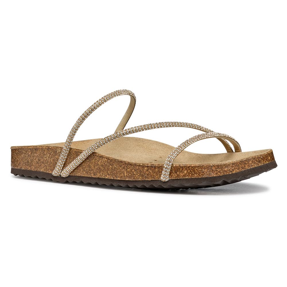 Geox D BRIONIA R C, Sandalo Piatto Donna, Lt Taupe, 37 EU
