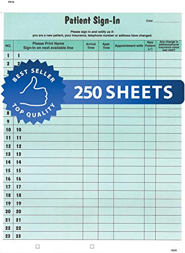 Tabbies Patient Sign-in Peel Off Label Forms