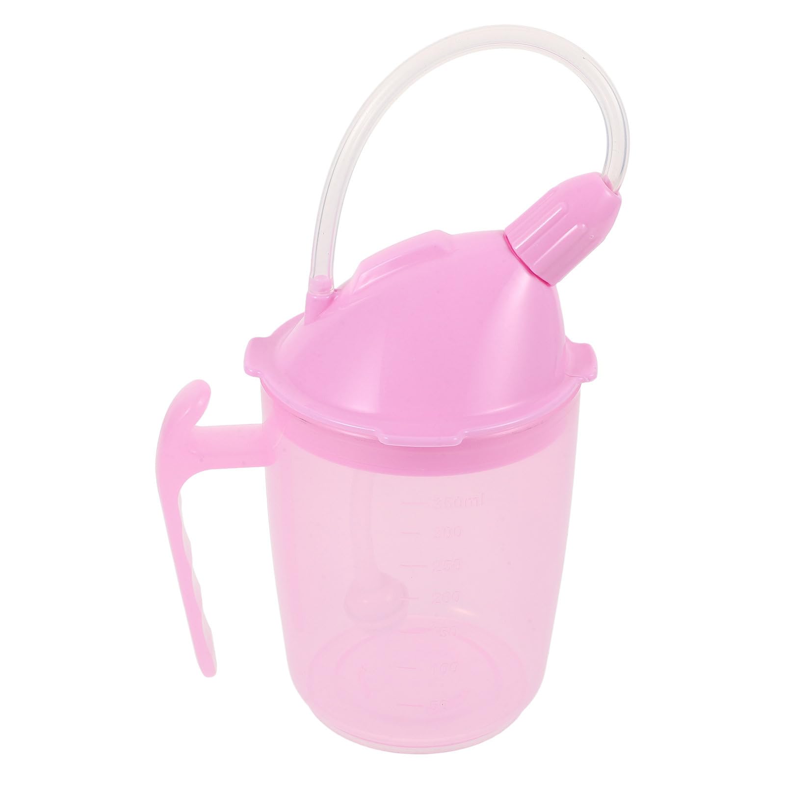 Gobelet paille PP 350 ml anti-fuite pour régime liquide des seniors