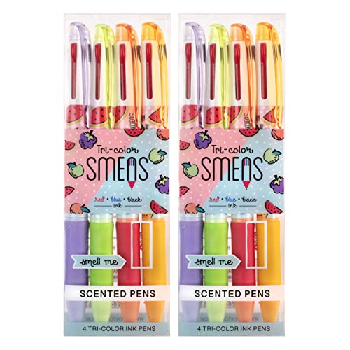 Tri-Color Smens (2 Pack)- Scented Pens, 4 Count