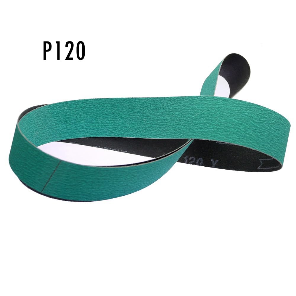 Szlifierka taśmowa, 577F Z/A Taśma szlifierska do szlifowania P40 P60 P80 P120 Akcesoria szlifierki taśmowej 1 szt(P120,457x75mm)
