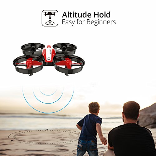 Holy Stone HS210 Mini Drone RC Nano Quadcopter Best Drone for Kids and Beginners RC Helicopter Plane with Auto Hovering, 3D Fli   p, Headless Mode and Extra Batteries Toys for Boys and Girls