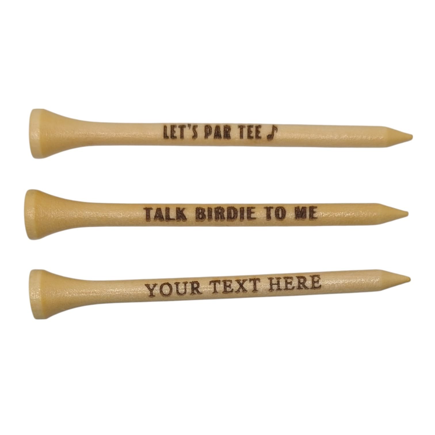 Personalised Wooden Golf Tee – Custom Engraved Name, Quote or Message – Golf Gift for Him, Dad or Grandad – Funny Golf Accessories – Ideal for Birthdays or Father’s Day