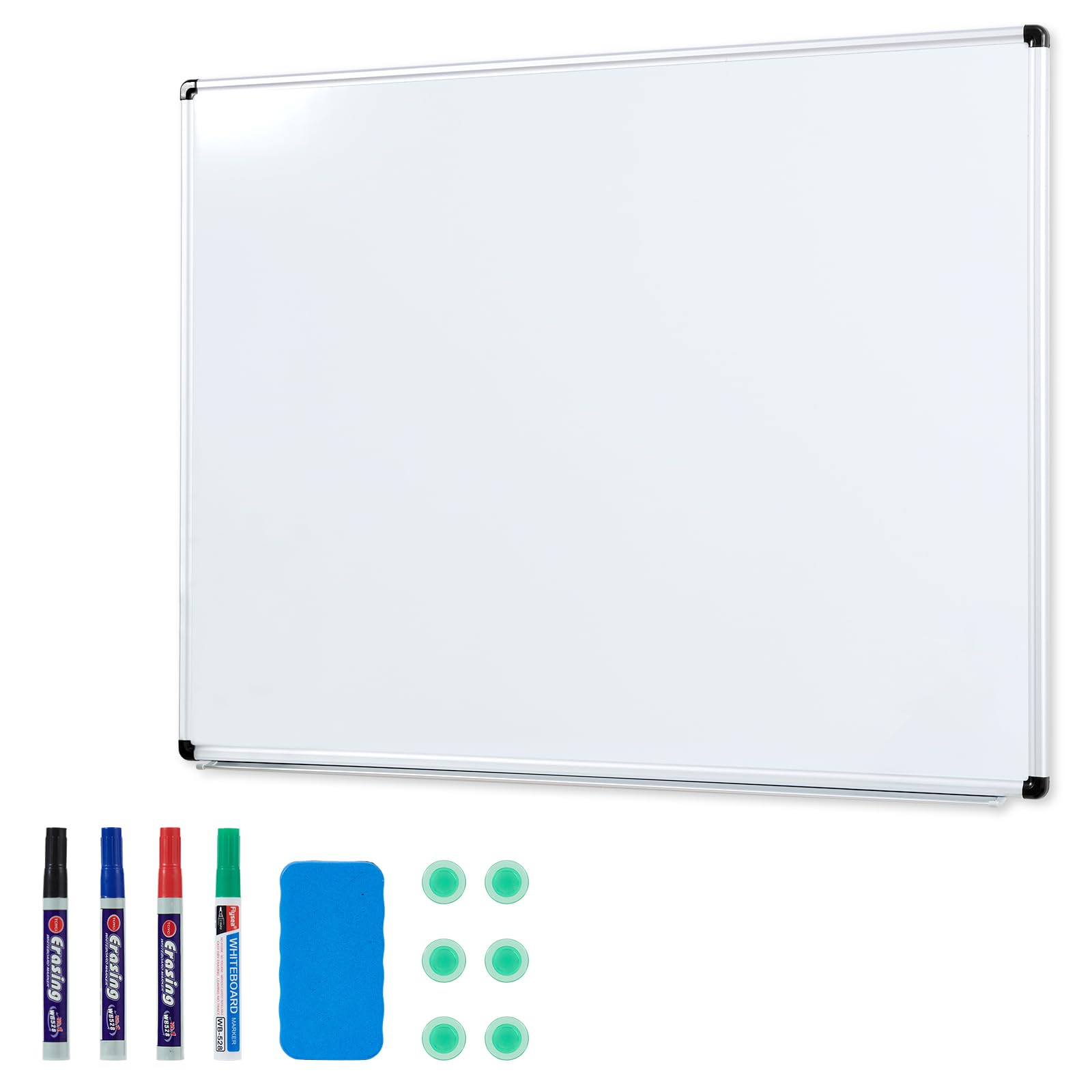 Dynamic-Wave Premium Whiteboard - 180 x 100 - Magnetwand & Schreib- und Zeichentafel - Vielseitige Magnettafel, Notiztafel für Büro, Schule & Zuhause