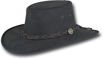 Barmah Hats Squashy Bronco Leather Hat - Item 1022