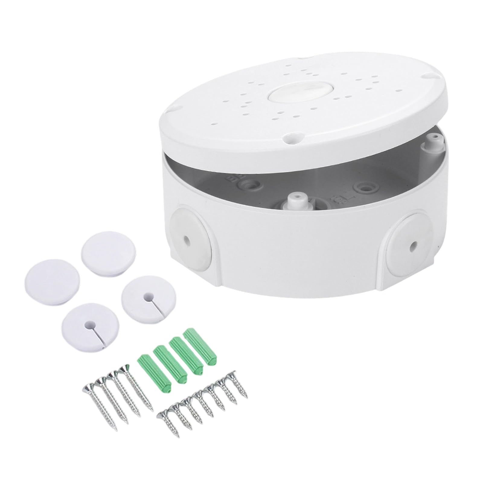 ABS Ceiling Mount Bracket for Observation Dome Cameras with Hidden Cable Storage and Permanent Plan ABS Security Camera Ceiling Bracket