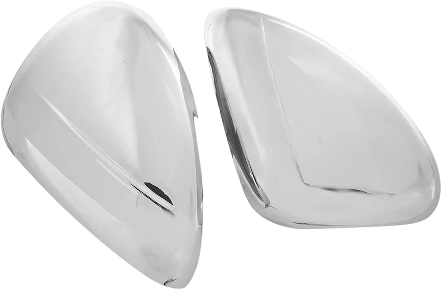 Compatible For Peugeot 508 C4L 2011-2017 Car Sticker Rearview Side Mirror Cover Wing Cap Exterior Door Rear View Case Trim Carbon (Color : Silver)