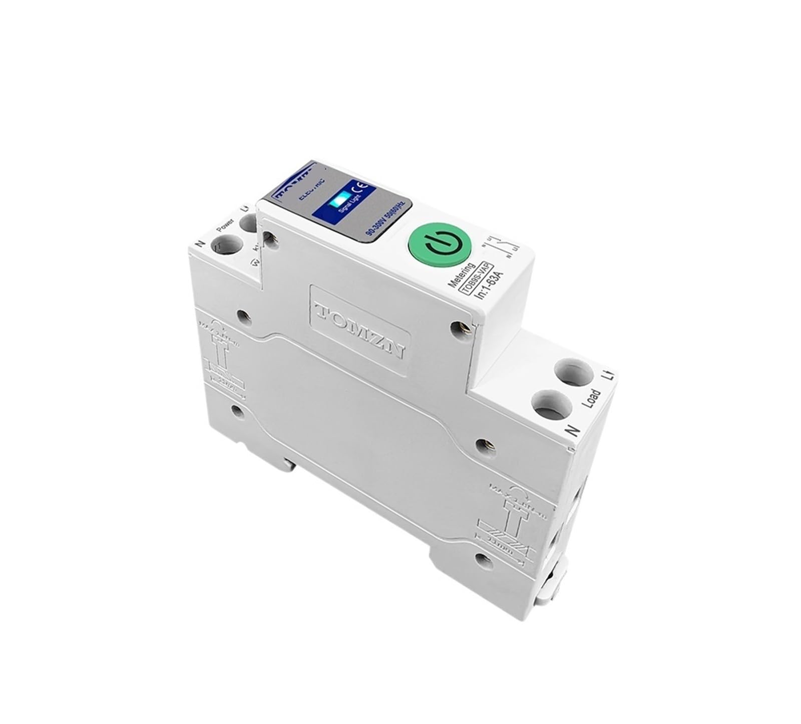 YAPOLQTNM 1-63A 1P+N Smart Switch Energy Meter KWh Metering Monitoring Circuit Breaker Timer Relay