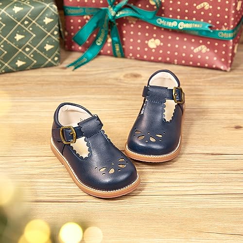 Image of PHIRAMIN Toddler Girl Mary Jane Dress Shoes-Little Girl School Uniform Shoes for Wedding Party