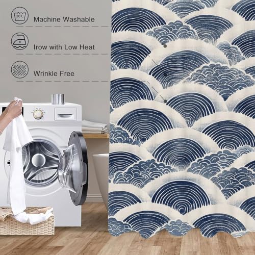 Rideau douche tissu polyester haut de gamme lavable et lesté - 8
