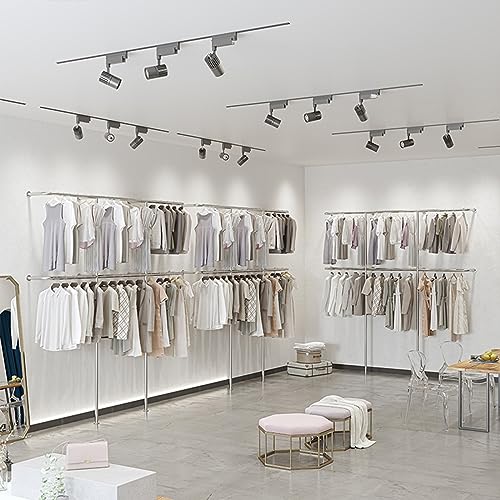 Portant à vêtements mural pour optimiser les petits espaces et les boutiques