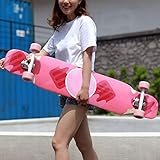 【EASY RIDE】El monopatín completo de 44" / 112 cm de largo lo hace seguro cuando conduce; la plataforma antideslizante de 10" / 24 cm de ancho puede proporcionar a los usuarios una mayor estabilidad y seguridad, adecuada para principiantes y profesionales.