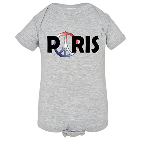 Baby Paris Peace Symbol Stop Terrorism Jean Jullian Onsie-Gry-NB