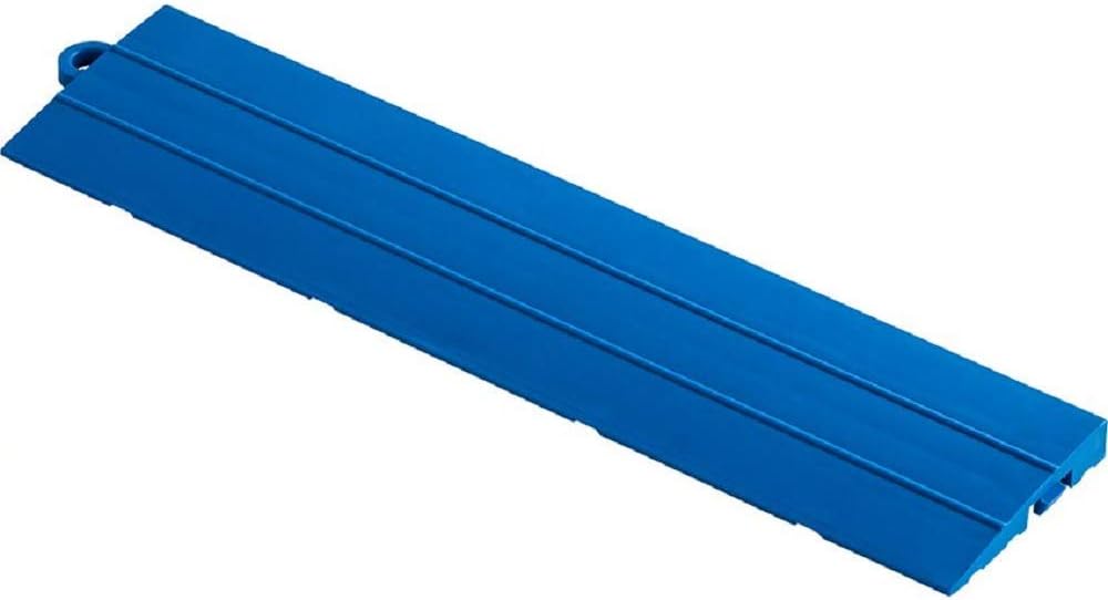 Swisstrax 12 Series Looped Edges for 12 Series Ribtrax Smooth and Diamondtrax Interlocking Garage Floor Tiles, 12 x 2.75 x 0.50 in, Arctic White, 10 Pack
