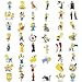 50PCS The Simpsons Water Bottle Stickers for Kids, Cute Stickers for Water Bottles, Vinyl Waterproof Aesthetic Laptop Sticker Pack Classroom Prizes Skateboard for Kids Teens Girls Students (White)